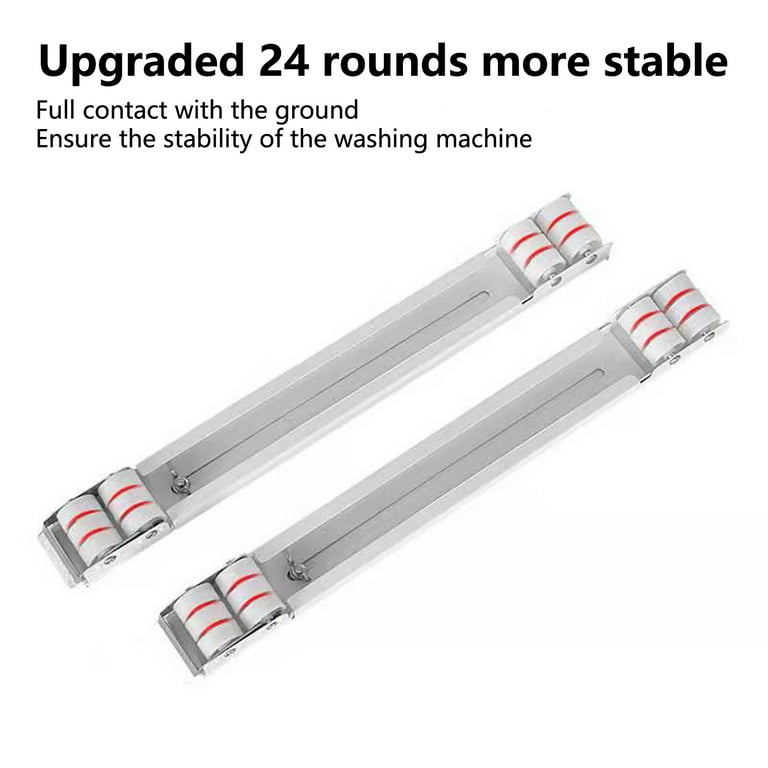 Mini Fridge Stand Washer and Dryer Pedestals Adjustable Stainless Steel  Stand for Freezers Washing Appliances Silver wu0207 