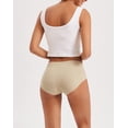 thumbnail image 3 of Bragas INNERSY para mujer, sin costuras, hipster, 3 unidades, color beige, 3 of 7