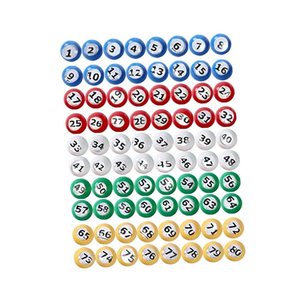 Bolas de bingo con ventanas fáciles de leer que reemplazan las bolas de conteo de la rifa. 1 A 80