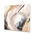 thumbnail image 2 of Designart "Marble Fusion in Pink and Gold" Abstract Marble Metal Wall Art, 2 of 5