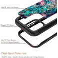 thumbnail image 2 of FYBTO for iPhone 13 Case for Women Girls, Leopard Cheetah Pattern Dual Layer Rugged Bumper High Impact Sturdy Protective Shockproof Phone Case Cover for iPhone 13,Black Leopard, 2 of 5