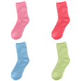 thumbnail image 2 of 4PCS Winter Socks for Women Hospital Warm Ankle Fluffy Microfiber Funny Cute Socks Multicolor5, 2 of 7