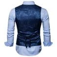 thumbnail image 3 of VEKDONE 2025 Clearance Mens Victorian Vest Steampunk Double Breasted Suit Vest Slim Fit Brocade Floral Waistcoat Blazer Vest, 3 of 5