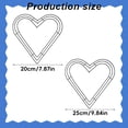 thumbnail image 5 of Heart Shaped Wire Wreath Frame – Heart Metal Wreath Form with Ring Design for Valentines Day Wreath, DIY Crafts, and Home Decor – Dark Green Wire Frame for Valentine Holiday & Weddings,9.8 IN,Green, 5 of 9