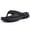 Black, variant on Sports Flip Flops for Women Men Soft Recovery Thong Sandals Summer Beach Shoes, Black