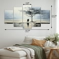 thumbnail image 4 of Designart "Coastal Minimalism silence I" Landscapes Metal Wall Art Set, 4 of 5