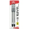 RSVP Ballpoint Pen, (1.0mm) Medium Line, Black Ink 2-Pk