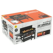 Blackstone Original Outdoor Griddle, 28 Inch 2-Burner Flat Top Grill with Hard Cover, Black
