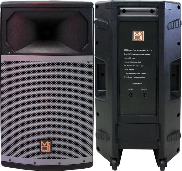 MR DJ PRO115S Passive Speaker Powerful 15" Full Range Passive Speaker