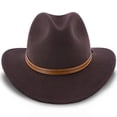thumbnail image 5 of Jurassic - Walrus Hats Dark Brown Wool Felt Safari Hat - H7014, 5 of 6