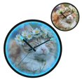 thumbnail image 2 of Indoor 12' Voice-Activated Luminous Decoration Wall Clock With LED Night Light Daisy Flower Crown, 2 of 8