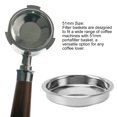 thumbnail image 3 of Coffee Portafilter Basket, Stainless Steel Portafilter Basket Fine Filtering Reusable 51mm  for Home Kitchen, 3 of 8