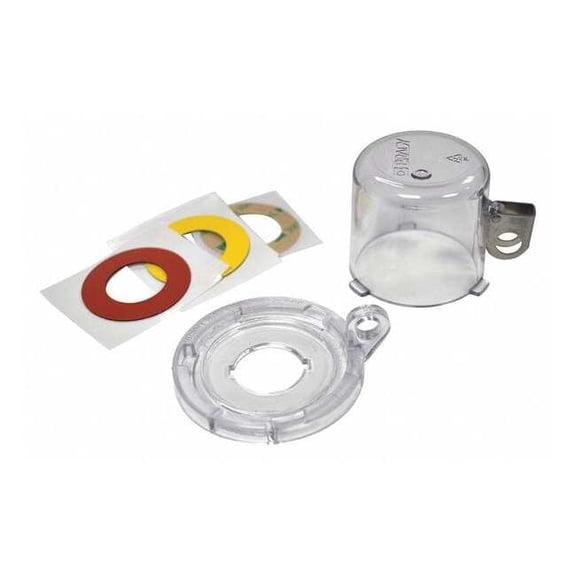 Brady Push Button Lockout,Clear,2-1/2" L 139795