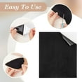 thumbnail image 3 of Fibre 4 Sheets Self Adhesive Felt Sheets 8x9.96 Inch Non Slip Fabric Patch Dance Shoes Protector Pads Sticker Adhesive Fabric Sheets for Crafts Jewelry Box Felt Liner Sofas Car Seats Black Fibre, 3 of 7