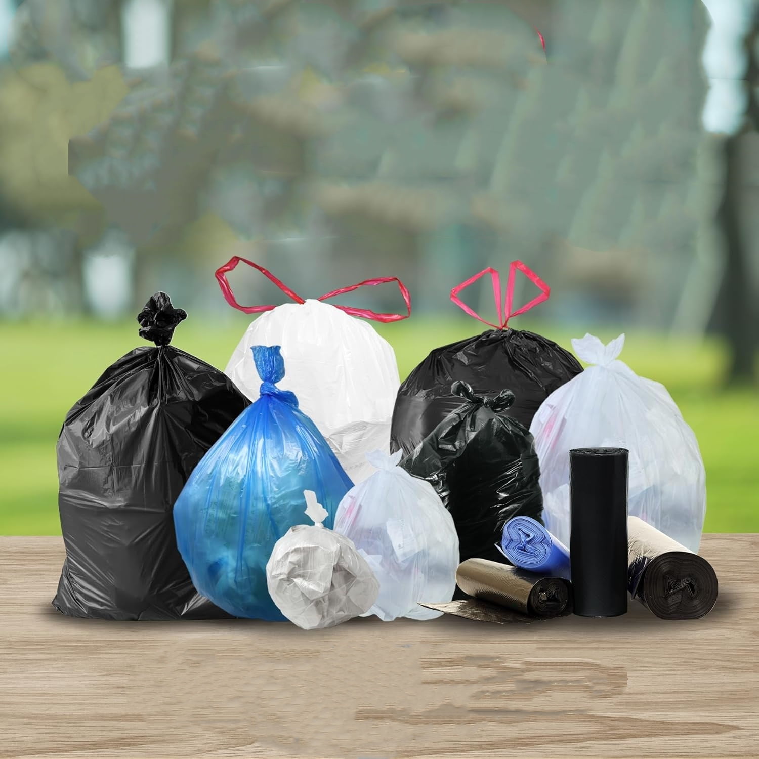 95 Gallon Trash Bags Heavy Duty | 68 Trash Bags | Super Sizeable, Black, Garbage for Serious Cleanup