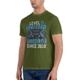 thumbnail image 4 of Level 11 Unlocked Awesome Since 2010 Men'S Basic Short Sleeve T-Shirt Moss Green Small, 4 of 5