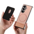 thumbnail image 5 of Allytechgroup Case for Samsung Galaxy Z Fold 7 with Card Holder, Magnetic Wireless Charging Wallet Back Cover Faux Leather & Shockproof Hard PC Bumper Lightweight Anti-Slip Protective Shell, Pink, 5 of 11