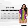 thumbnail image 4 of Picia Animal Paw Rainbow Womens One Piece Swimsuits Modest Tummy Control Bathing Suits Lace Up Slimming Swim Suit-Large, 4 of 9