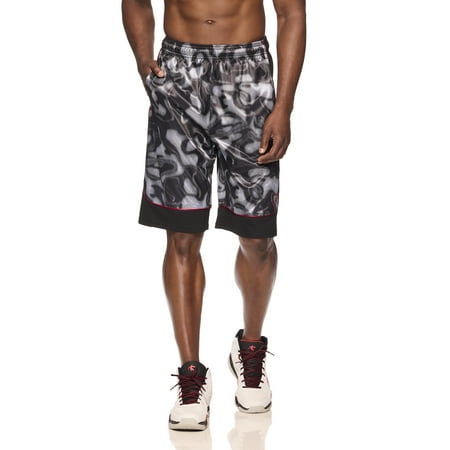 AND1 Mens and Big Mens All Courts 11" Printed Shorts, up to Sizes 5XL