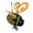 Orange, variant on Solar Powered Bee Pendant Light, Wrought Iron LED Hanging Lantern for Outdoor Garden Patio Yard, Spring Summer Decorative Ornaments