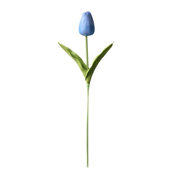 Bearachild Mini flor artificial, lirio único, tulipán, flor monarca, flor falsa de PU, decoración para el hogar y la Oficina, decoración para Flores artificiales lago azul Bearachild HA6563-07B
