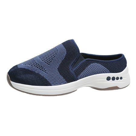 

gvdentm Running Shoes Womens Womens Round Shoes Women s Fashion Wedge Sneakers For No Lace Sneakers Women Walking
