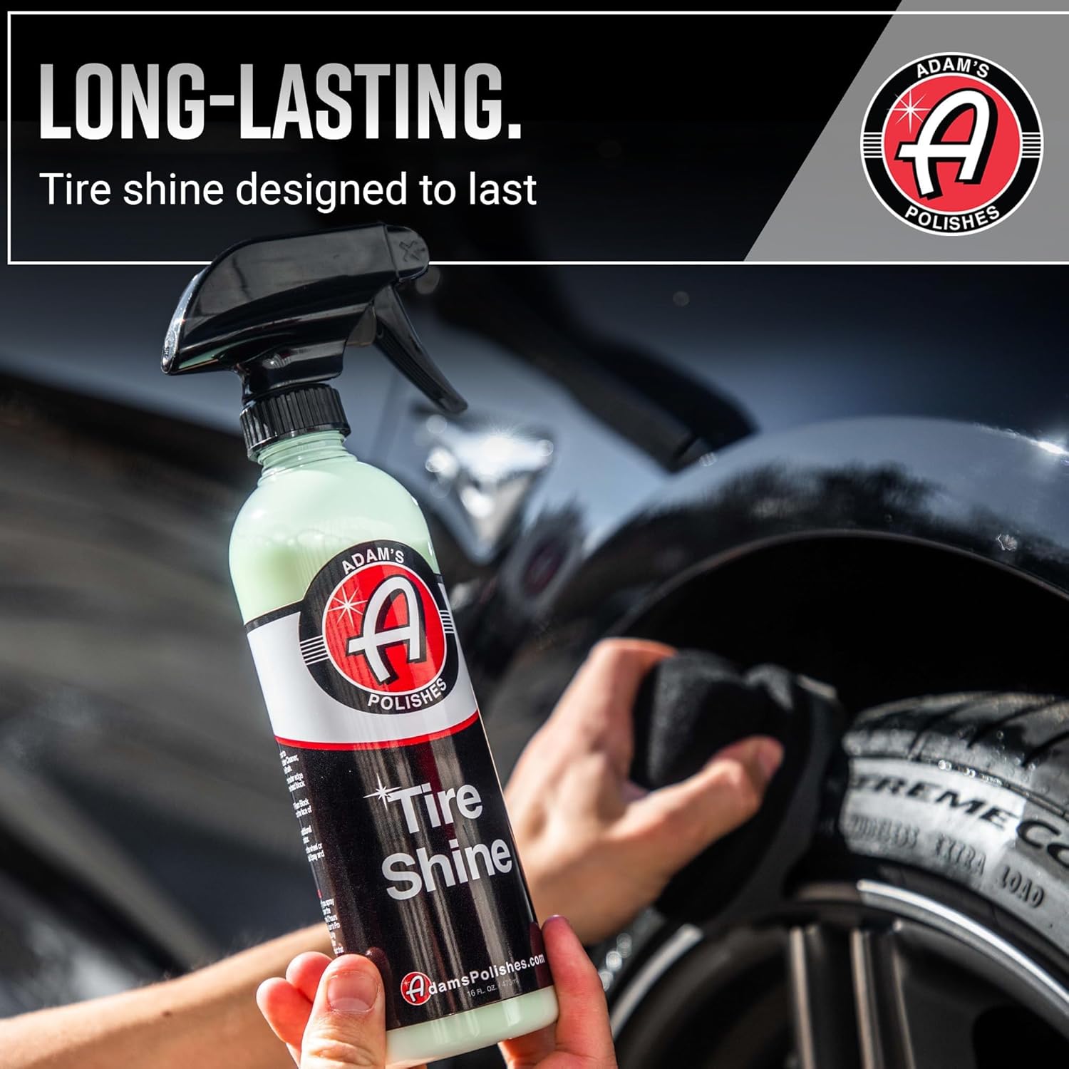 Adam's Polishes Tire Shine with SiO2 - 16oz photo 3