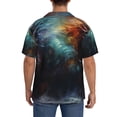 thumbnail image 3 of Kdxio Men's Hawaiian Shirt for Men Short Sleeve Shirt Colorful Ink Style Dragon Summer Casual Holiday Beach Button Down T-Shirts, 3 of 5