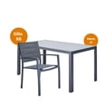 thumbnail image 1 of Set de Comedor Naterial para Exterior 1 Mesa + 6 Sillas Descansabrazos Modelo Lyra II + Sillas Orion Beta II, 1 of 5