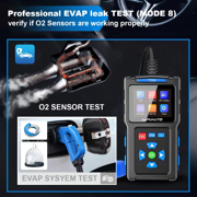 TopDiag T200 OBD2 Scanner Diagnostic Tool, OBD II Clear Reset Engine Error Code Professional Code Reader Diagnostic Scan Tools, Mode 6, Mode 8 & One-Click I/M, Plug & Play(Without Battery)Diagnostic