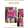 thumbnail image 3 of HOTAPEI Pullover Sweaters for Women Lace Crochet Long Sleeve Sweaters Hollow Out Sweater Crewneck Knit Pullover Tops, 3 of 6