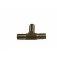 thumbnail image 1 of Helix Racing Coupler Fitting 053-1440 3/8 Inch Hose Barb; Tee; Without O-Ring; Without Jam Nut; Brass; Single, 1 of 1