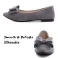 thumbnail image 4 of Vestido plano con punta puntiaguda para mujer, color gris, talla 9.5, de Shoes SAILING LU, 4 of 7