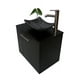thumbnail image 1 of Gabinete para Baño con Lavamanos Y Monomando Izquierdo (Negro Mate/Gris) DECOMOBIL GABINETE 07, 1 of 4