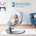thumbnail image 5 of Baby Swing for Infants -  Remote Control Baby Swing Chair , 5 Speed Settings, 12 Lullabies, 3 Timer, 3 Angle, Cordless, USB Plug (Blue), 5 of 8