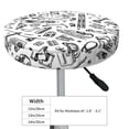 thumbnail image 4 of Naloa winter Ski Element Round Bar Stool Cushion Cover 12-14 inch, Fits Kitchen, Office, Restaurant Chairs - {sizeName}13 inch, 4 of 7