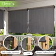 thumbnail image 5 of DIFY 11' x 8' Outdoor Roller Shade, Cordless Patio Blinds for Porch Pergola Balcony Deck, Grey, 5 of 7