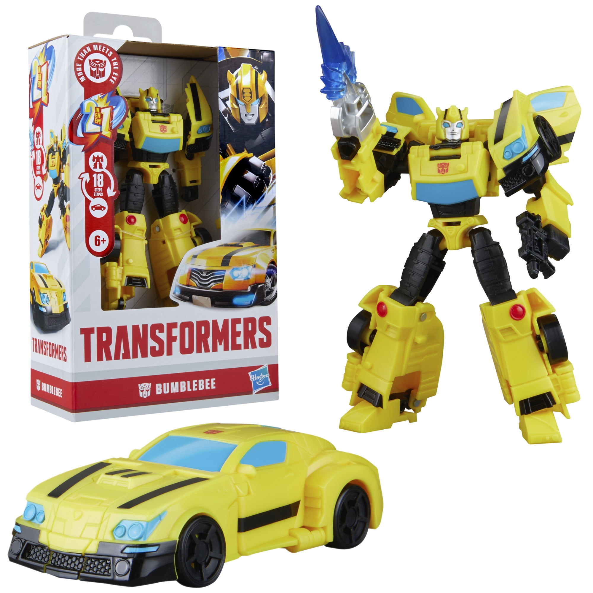 Transformers Toys Prime Changers Bumblebee Action Figure, 6+