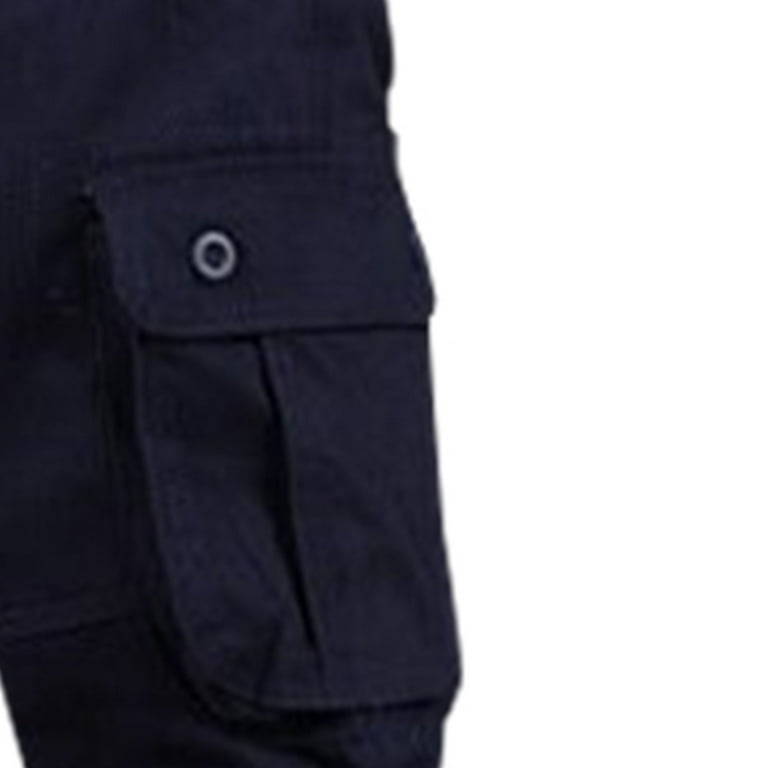 Dezsed Casual Pants Men Cargo Pants Cotton Loose Plus Size Trousers Mens Pants Overalls Multi Pockets Straight Joggers Homme 7Xl On Clearance