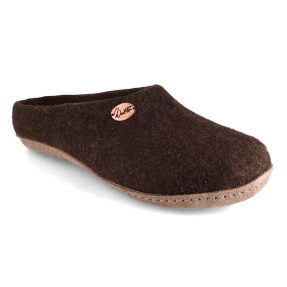 WoolFit® handmade Felt Slippers | Classic, brown