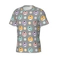 thumbnail image 3 of Yiaed Cute Geese Print Mens Short Sleeve Tight Fit T-Shirt, Crewneck Casual Tee-X-Large, 3 of 5