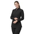 thumbnail image 3 of M&M SCRUBS Women’s Full Zip Scrub Jacket – 4-Way Stretch Warm-Up Jacket with Stand Collar, Moisture-Wicking (Black, Small), 3 of 7