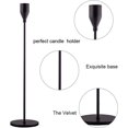 thumbnail image 2 of Juego de 3 candelabros negros mate para velas cónicas, candelabro decorativo para bodas, cenas, fiestas, se adapta a velas de 3/4 de pulgada de grosor y velas LED (soporte de metal para, 2 of 7