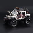 thumbnail image 3 of 1:24 Alloy Big Wheel Off-road Vehicle Model Back Shock With Sound And Light Door Openable Children's Toy Car, 3 of 4