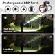 thumbnail image 5 of LED-ficklampa uppladdningsbar - 8000 lumen superljus handhållen ficklampa, batteridriven ficklampa vattentät campinglampa för camping utomhus, 5 of 5