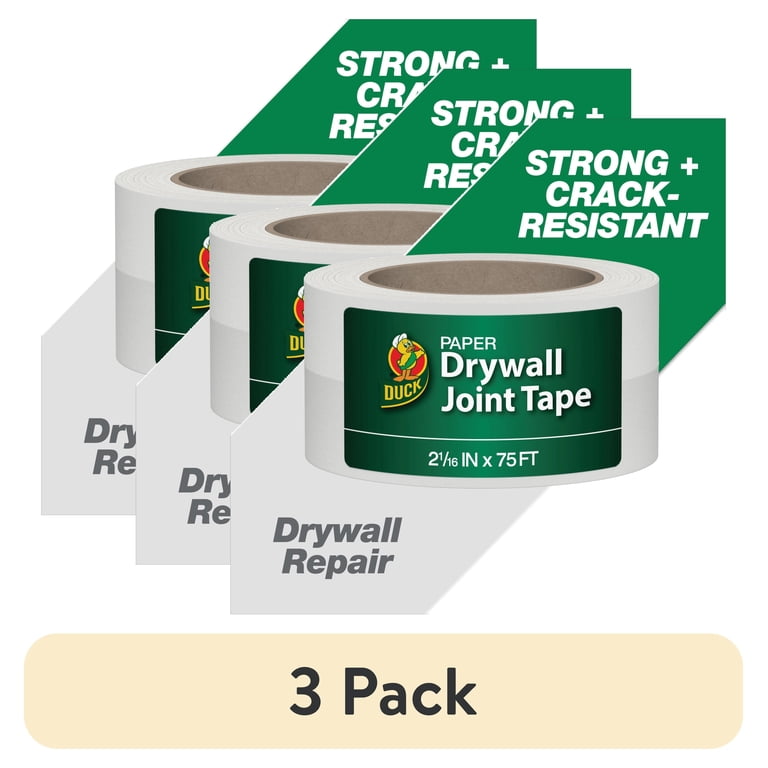 Duck Brand Drywall Joint Tape, 2.06" x 75 ft, 3-Pack photo 1