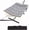 Grey, variant on Double Hammock with Stand – 2-Person Cotton Rope Hammock with Polyester Quilted Pad & Pillow, 475 Lbs Capacity Portable Hammock for Garden, Yard & Camping