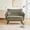 Olive Green, variant on Modern Two-Seater Boucle Sofa, Small Loveseat with Storage Pockets and Armrest Pillows, Compact Deep-Seated Couch for Apartment Living Room Office, Khaki