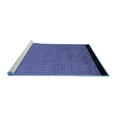 thumbnail image 2 of Ahgly Company Machine Washable Indoor Rectangle Abstract Blue Modern Area Rugs, 2' x 5', 2 of 4