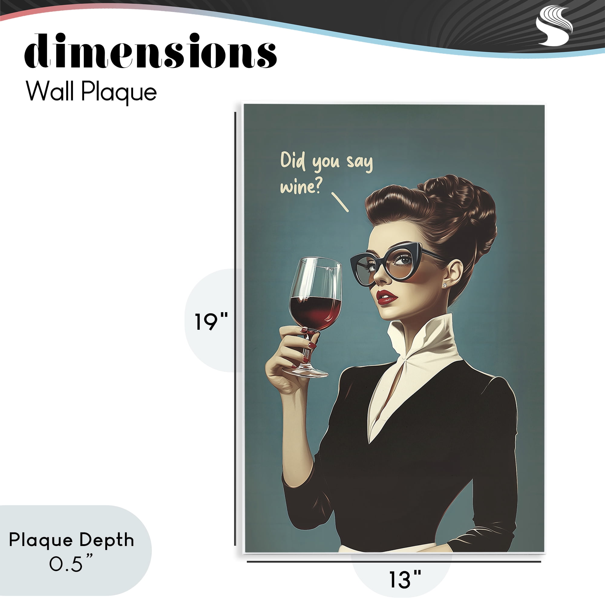 Stupell Industries Did You Say Wine Wall Plaque Art, design by Andreas Magnusson